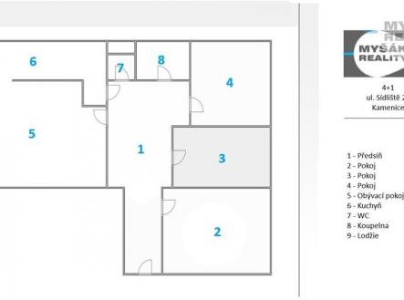 Prodej bytu, 4+1, 90 m²