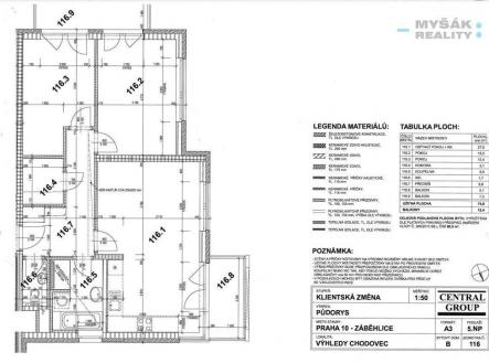 Pronájem bytu, 3+kk, 80 m²