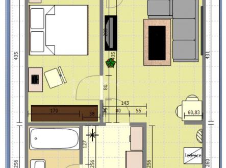 Prodej bytu, 2+kk, 50 m²