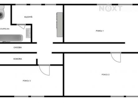 Prodej bytu, 3+1, 92 m²