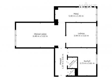 Prodej bytu, 3+1, 60 m²