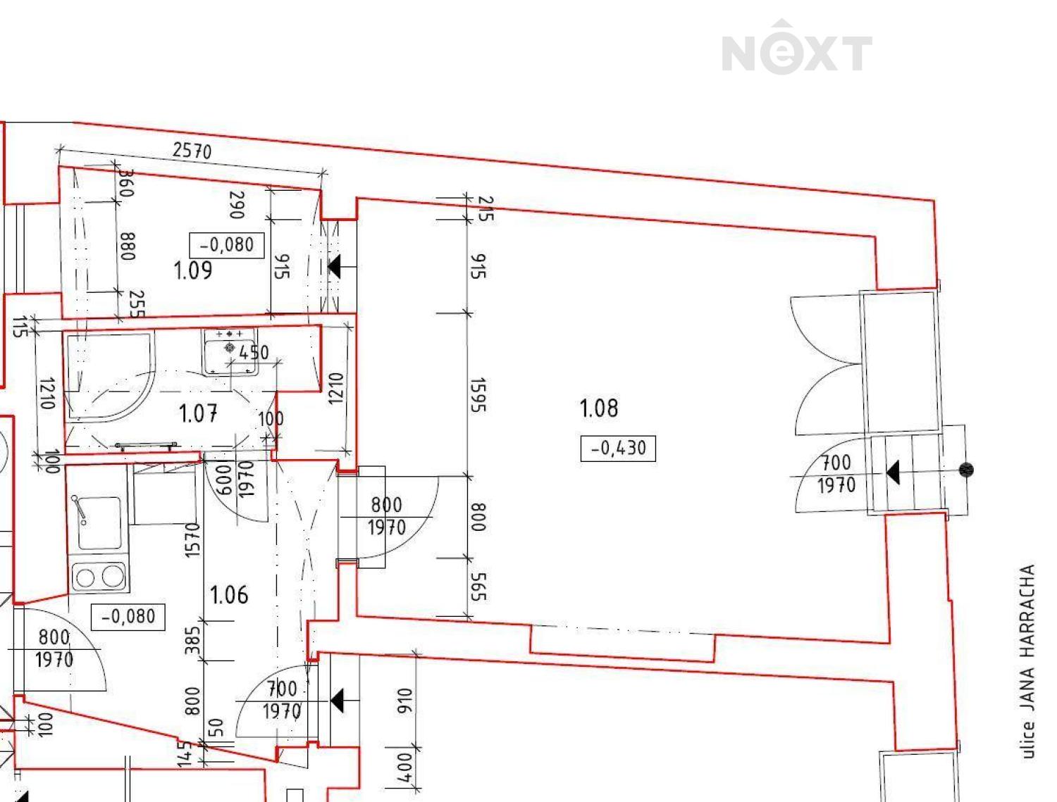 Pronájem komerční Obchodní prostory, 30㎡