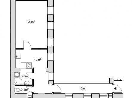 Pronájem - kanceláře, 42 m²