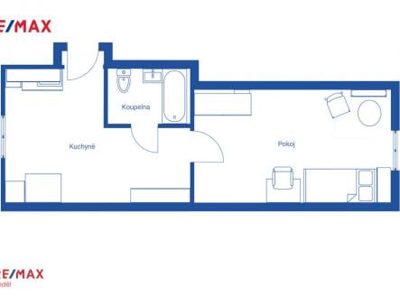 Prodej bytu, 2+kk, 35 m²