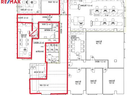Pronájem kanceláře, 19 m²