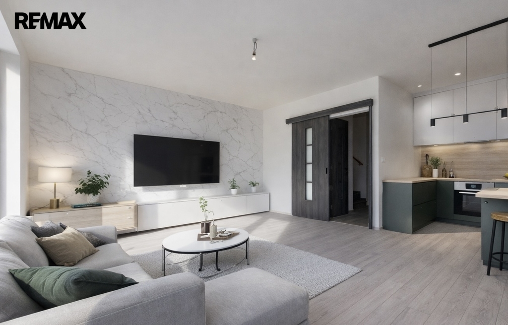 vizualizace obývacího pokoje