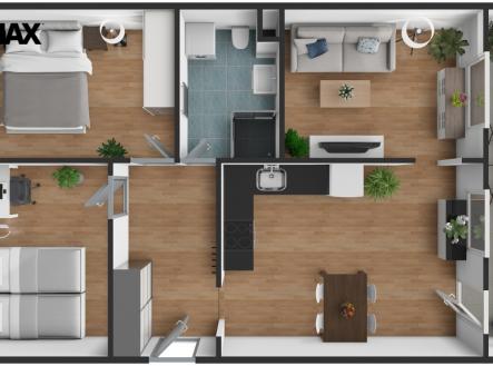 Pronájem bytu, 3+1, 68 m²
