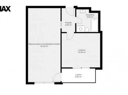 Pronájem bytu, 2+kk, 69 m²