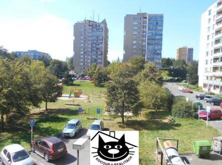 výhled z bytu, jaro