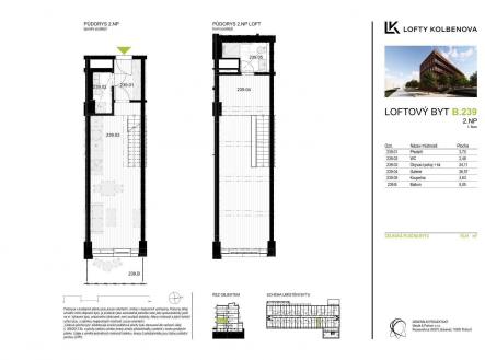 Prodej bytu, 2+kk, 66 m²