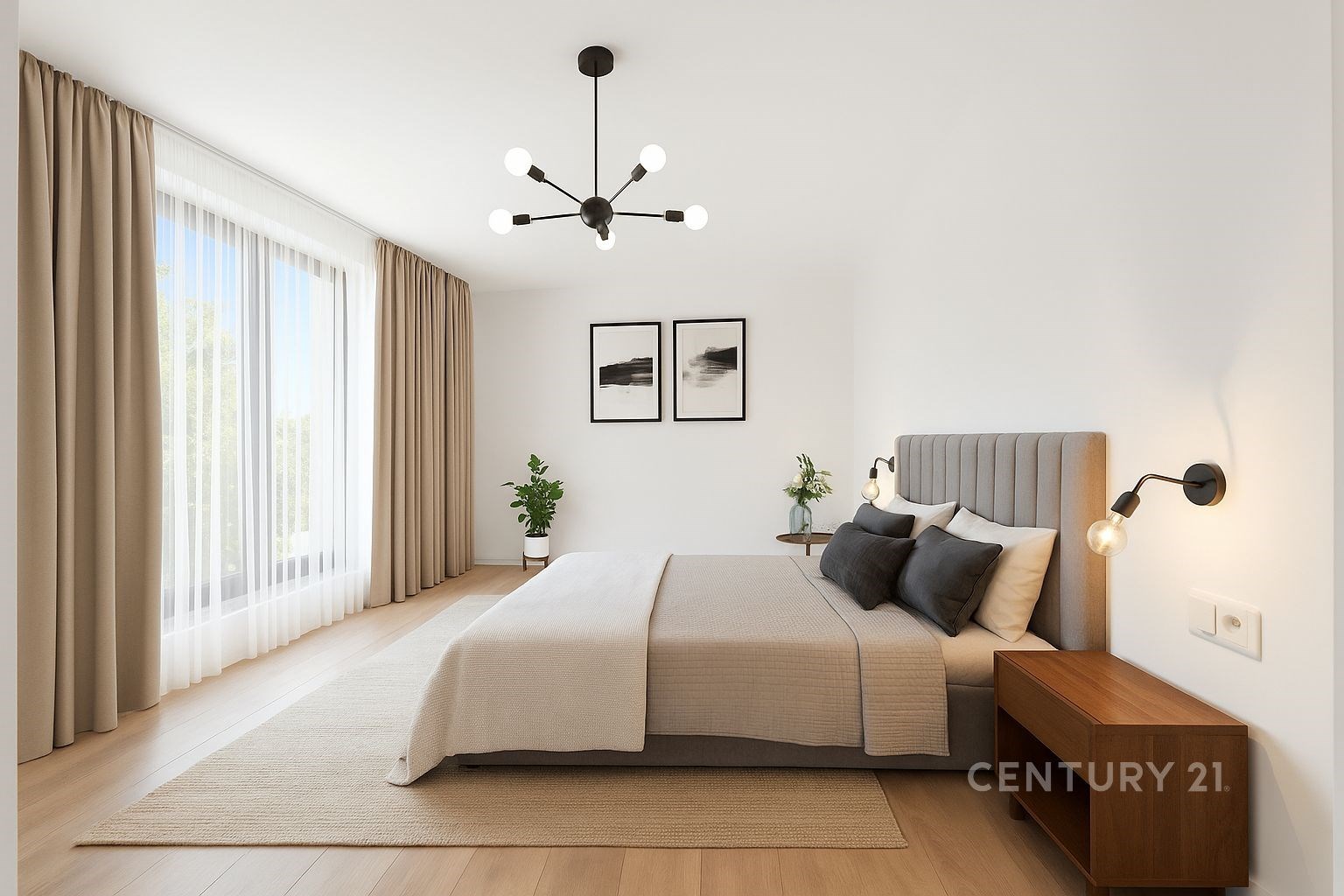 Ložnice - virtuální homestaging