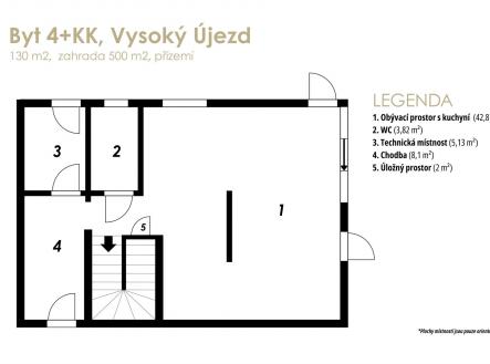Prodej bytu, 4+kk, 130 m²