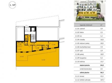 Prodej bytu, 3+kk, 147 m²