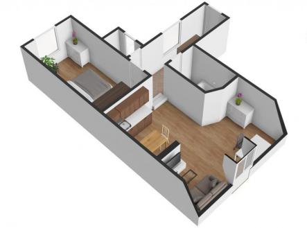 Prodej bytu, 2+kk, 48 m²