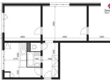 Prodej bytu, 3+1, 53 m²