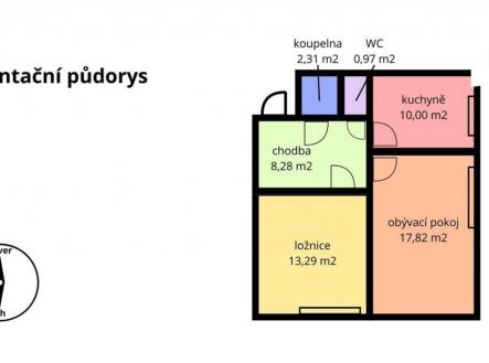Prodej bytu, 2+1, 59 m²