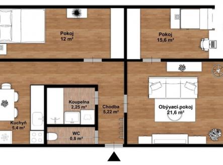 Prodej bytu, 3+1, 66 m²