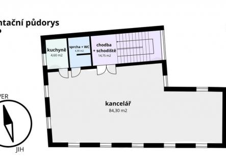 Pronájem obchodní prostory, 93 m²