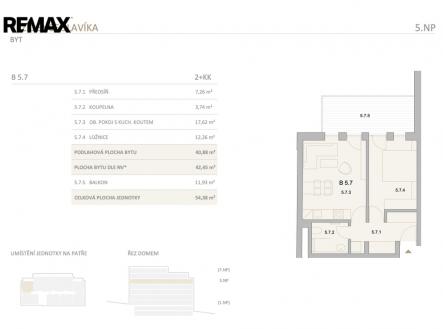 Prodej bytu, 2+kk, 54 m²