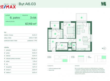 Prodej bytu, 3+kk, 78 m²
