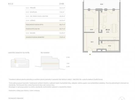 Prodej bytu, 2+kk, 78 m²