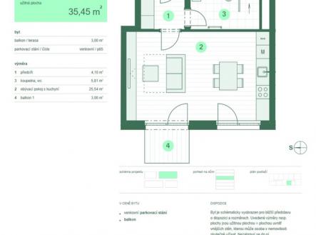 Prodej bytu, 1+kk, 38 m²
