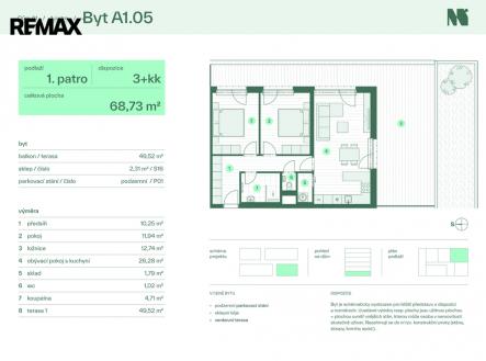 Prodej bytu, 3+kk, 120 m²
