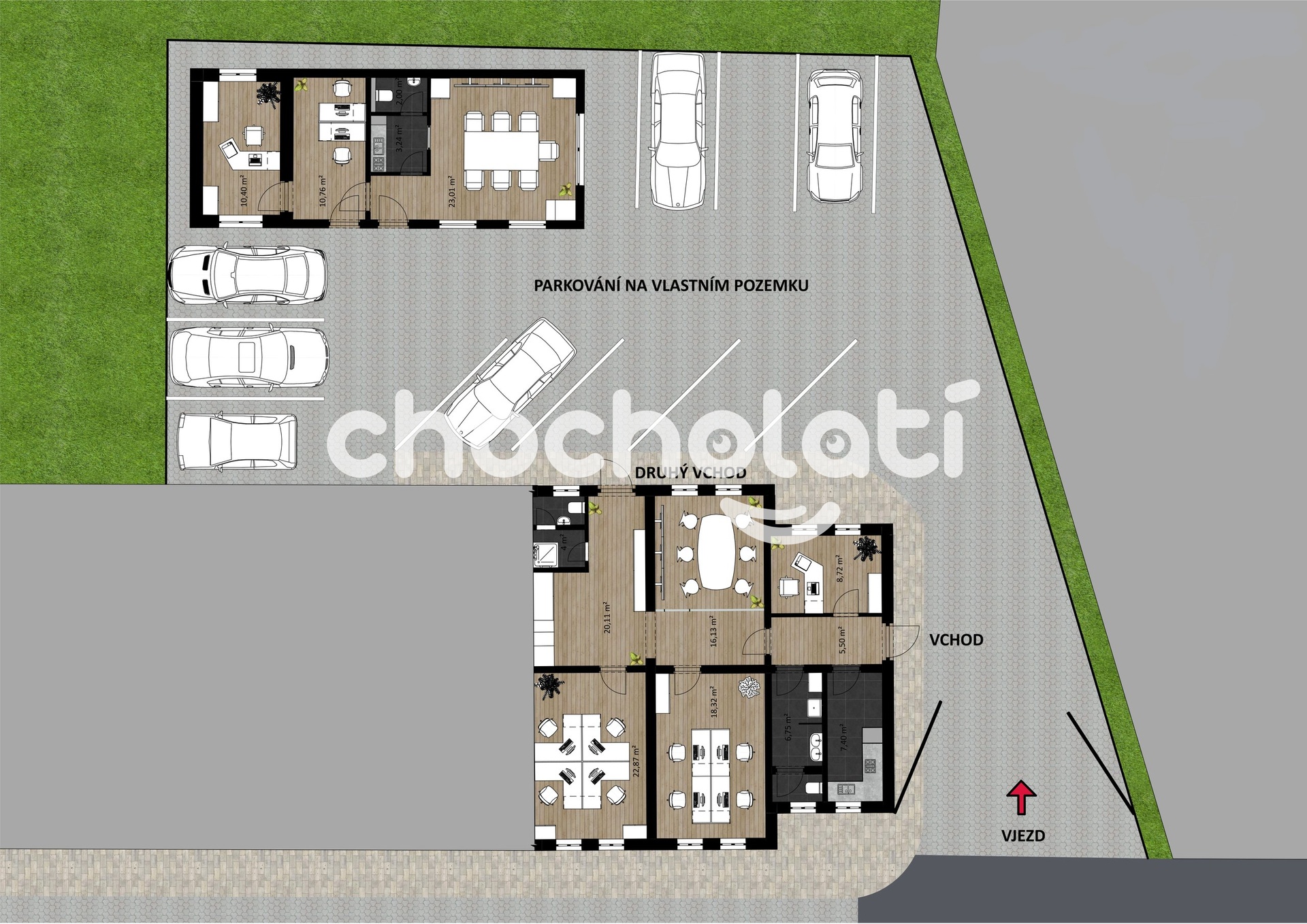 Nebytové prostory- Situace