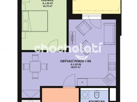 Pronájem bytu, 2+kk, 85 m²