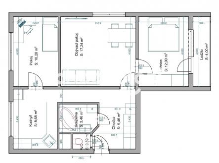 Pronájem bytu, 3+1, 74 m²