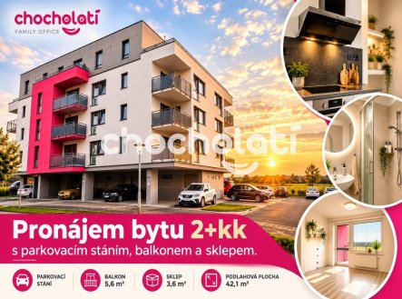 Pronájem bytu, 2+kk, 51 m²