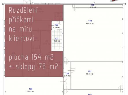 Pronájem - obchodní prostor, 228 m²