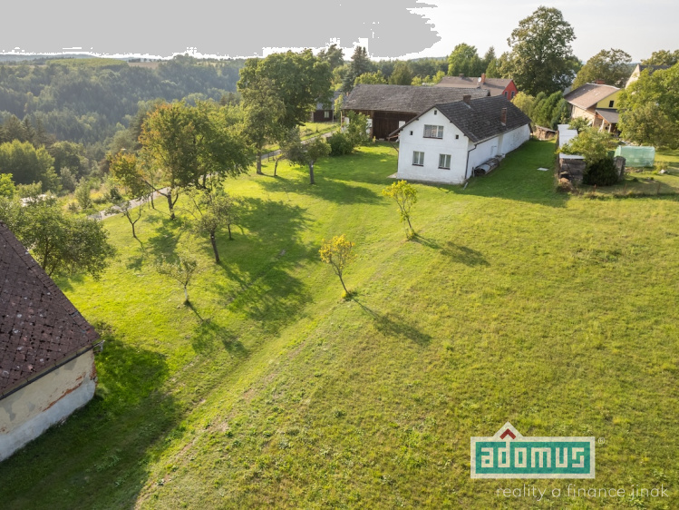 Prodej rodinného domu se stodolou a velkou parcelou, Ouč, Chocnějovice