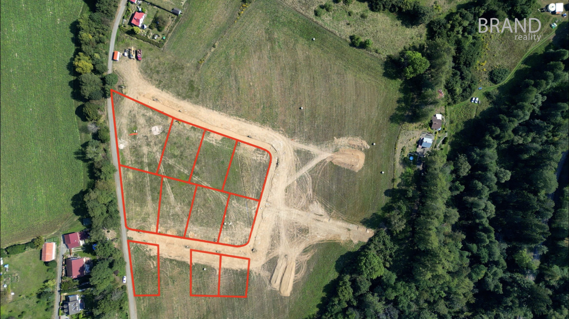 Prodej stavebních pozemků, od 801 m2, Rataje nad Sázavou, okr. Kutná Hora. 