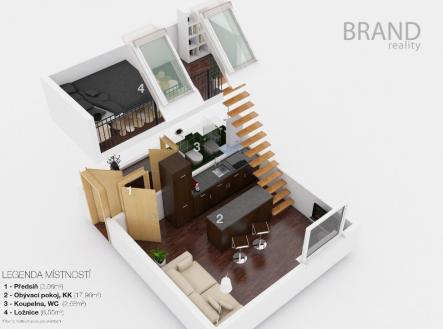Prodej bytu, 1+1, 32 m²