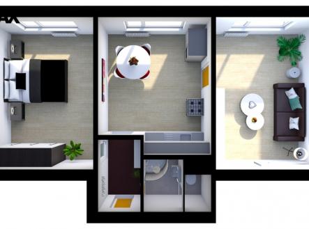 Pronájem bytu, 2+1, 54 m²