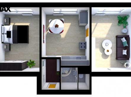 Pronájem bytu, 2+1, 54 m²