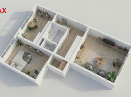 Prodej bytu, 2+1, 56 m²