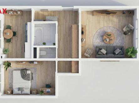 Prodej bytu, 2+1, 56 m²