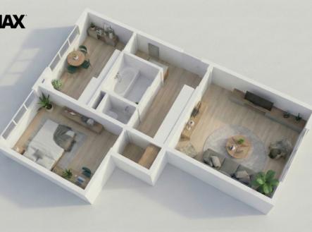 Prodej bytu, 2+1, 56 m²