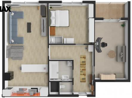 Prodej bytu, 3+kk, 64 m²