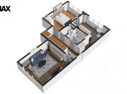 Prodej bytu, 2+1, 56 m²