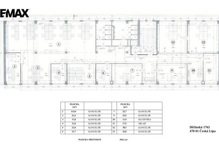 Pronájem kanceláře, 350 m²