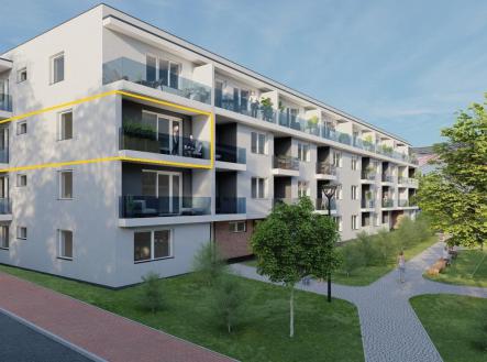 Prodej bytu, 3+kk, 56 m²