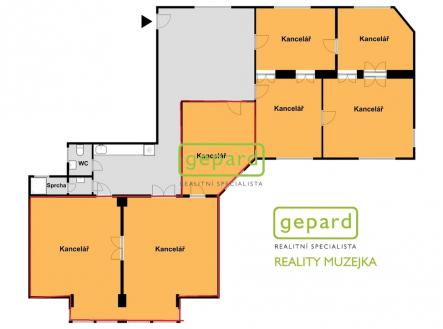 Pronájem kanceláře, 87 m²