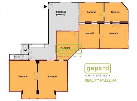 Pronájem kanceláře, 126 m²