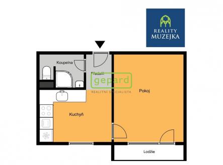 Pronájem bytu, 1+1, 35 m²