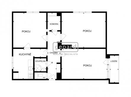 Prodej bytu, 3+1, 81 m²