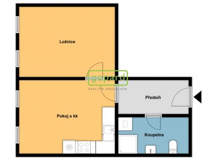 Pronájem bytu, 2+kk, 47 m²