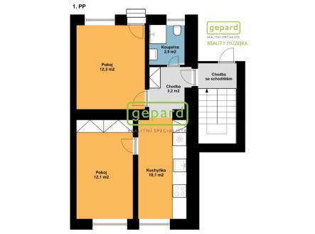 Pronájem bytu, 2+1, 41 m²
